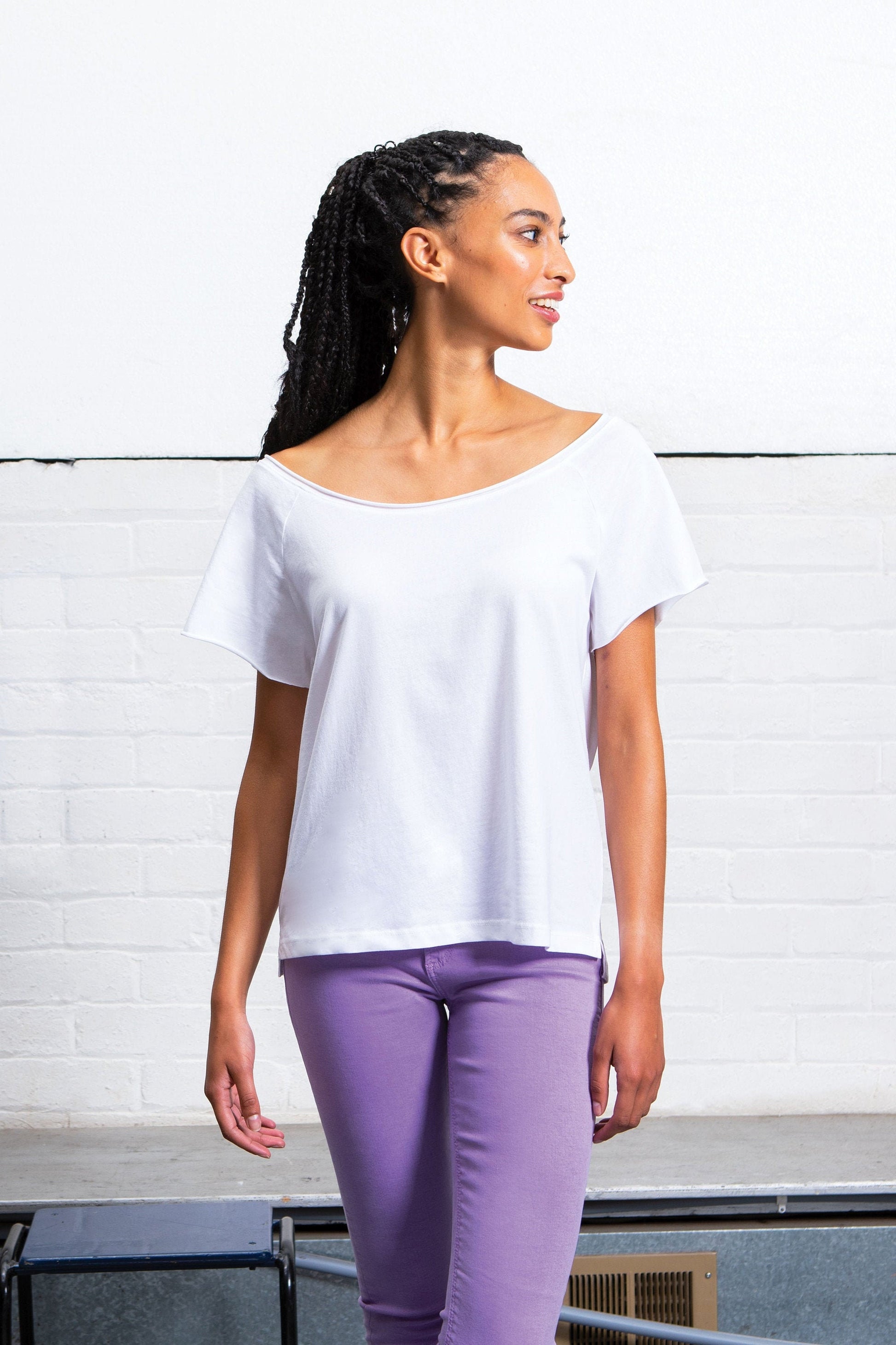 Organic Relaxed Top. EARTH. Loose Fit T-shirt. Organic Soft Cotton. Wi –  SayHelloLondon